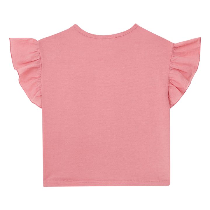 Babe & Tess Tshirt with Ruffled Sleeves Pink Smallable