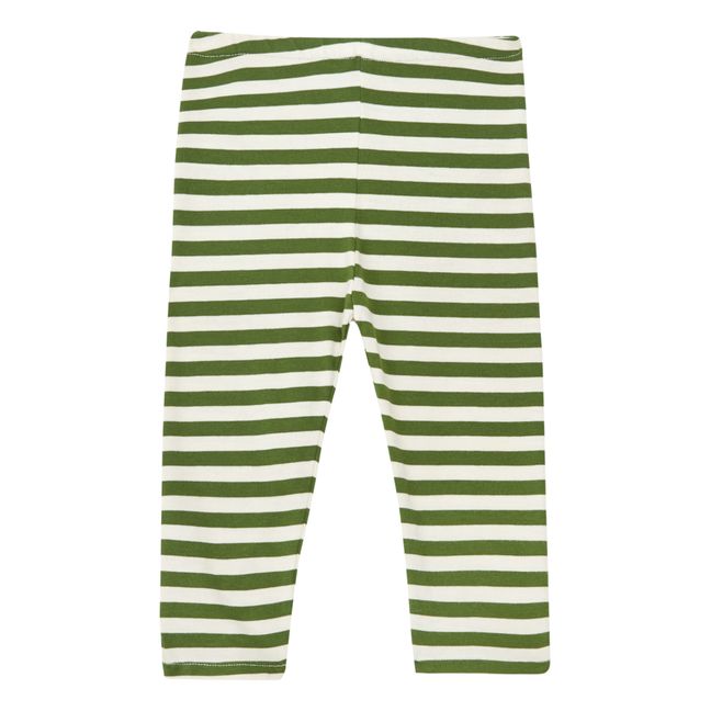 Striped Leggings | Green