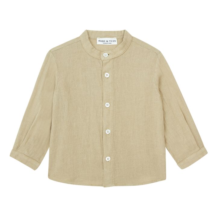 Chemise en Lin | Taupe- Image produit n°0