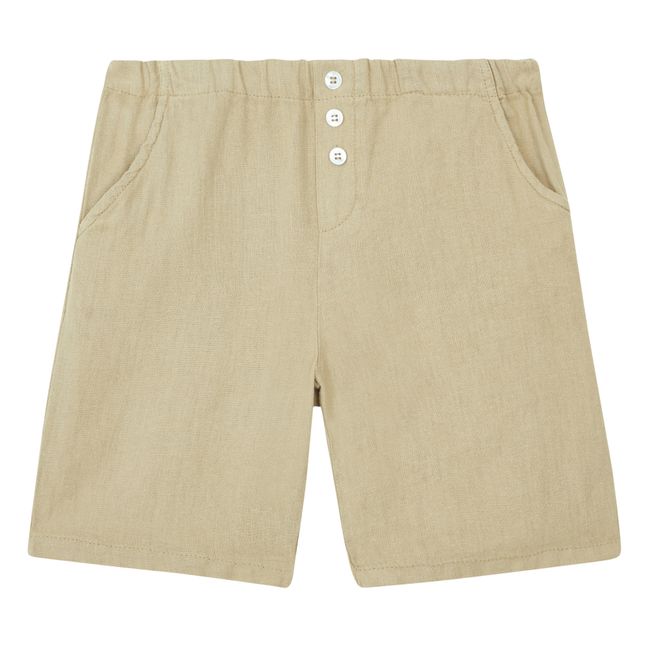 Linen Shorts | Taupe brown
