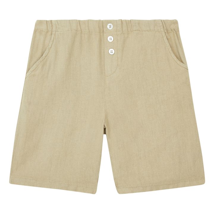 Pantalón corto de lino | Topo- Imagen del producto n°0