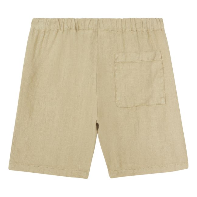 Linen Shorts | Taupe brown