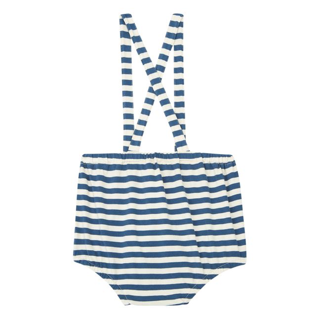 Bloomer à Bretelles Rayé | Bleu marine