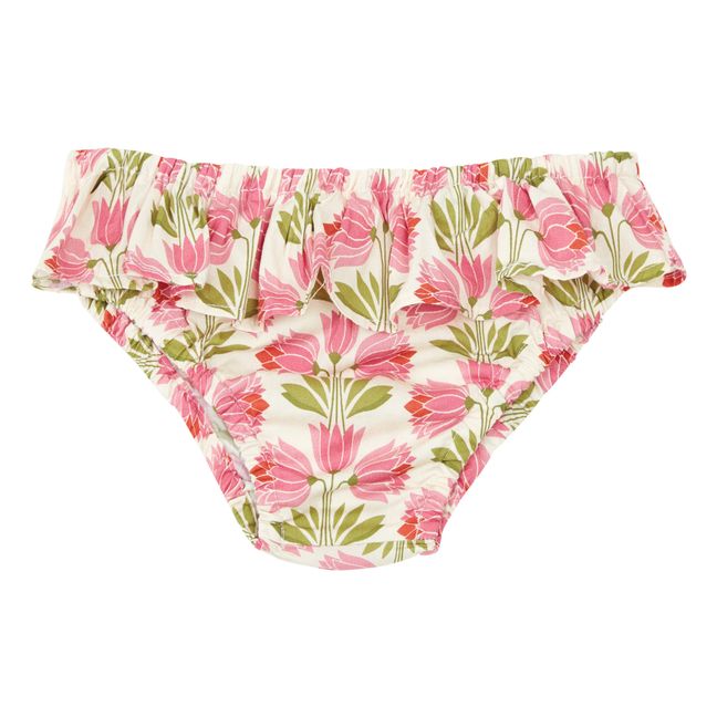 Culotte de Bain Fleurie | Rose