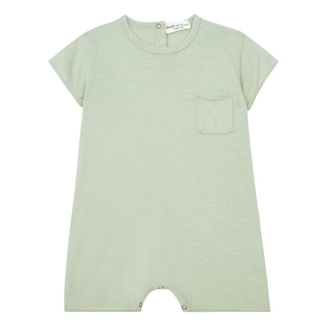 Flame Blue Cotton Playsuit | Sage