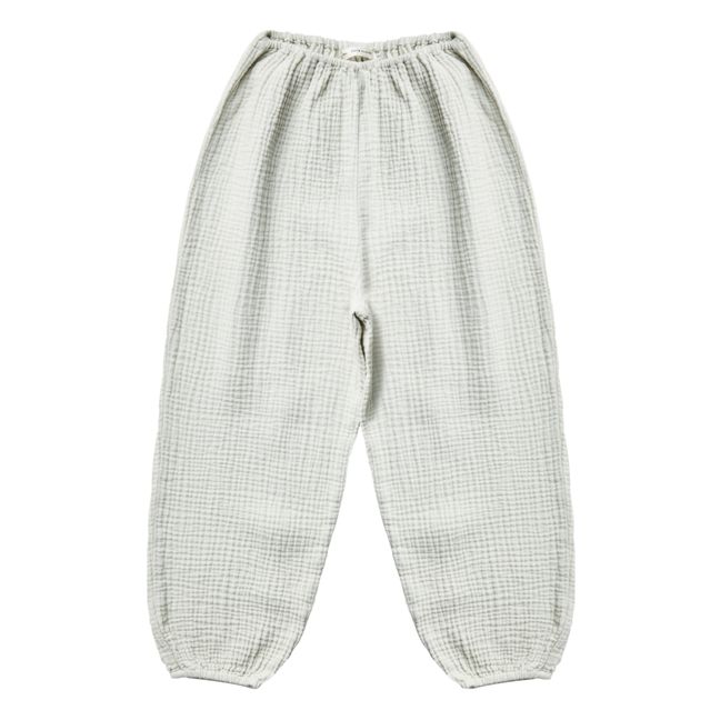 Willa Organic Cotton Gauze Pants | Grey blue