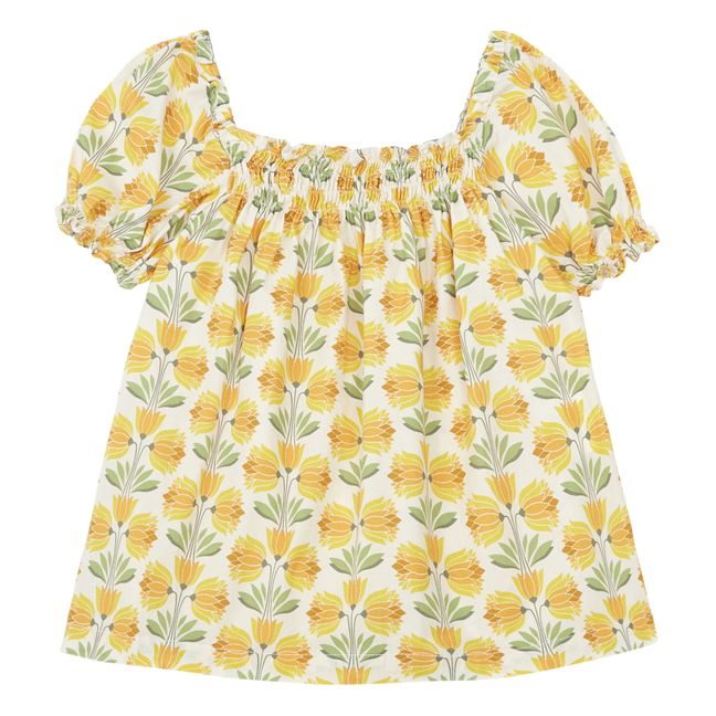 Robe Fleurs | Jaune
