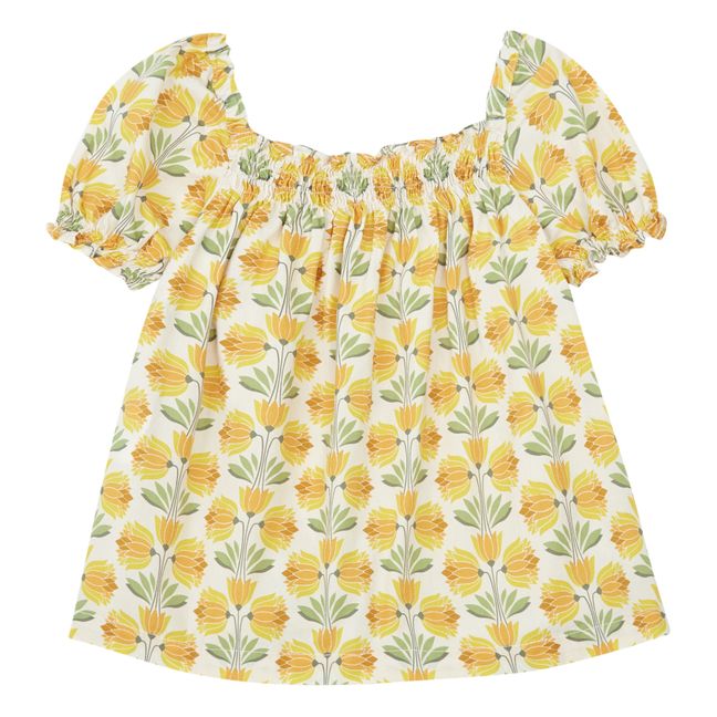 Vestido flores | Amarillo