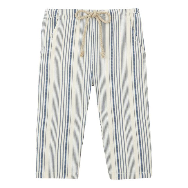Striped Trousers | Blue