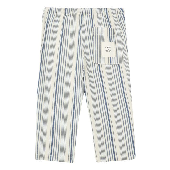 Striped Trousers | Blue