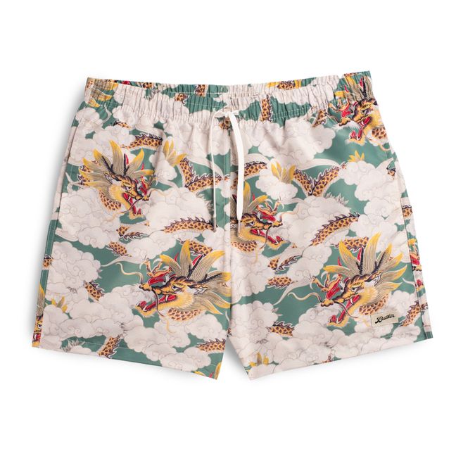 Above The Clouds Recycled Bath Shorts | Green