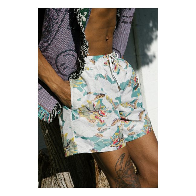 Badeshorts Above The Clouds Recycled | Grün