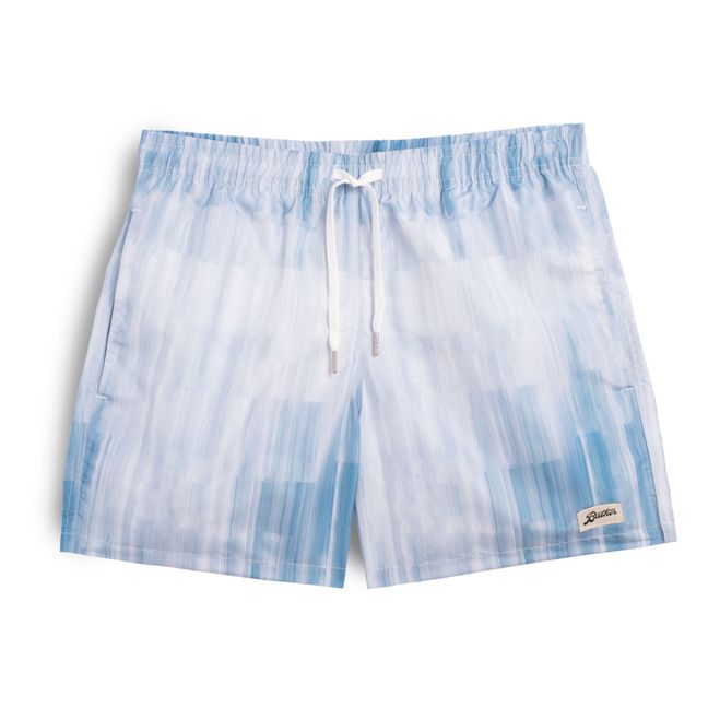 Glitch Recycled Swim Shorts | Washed blue