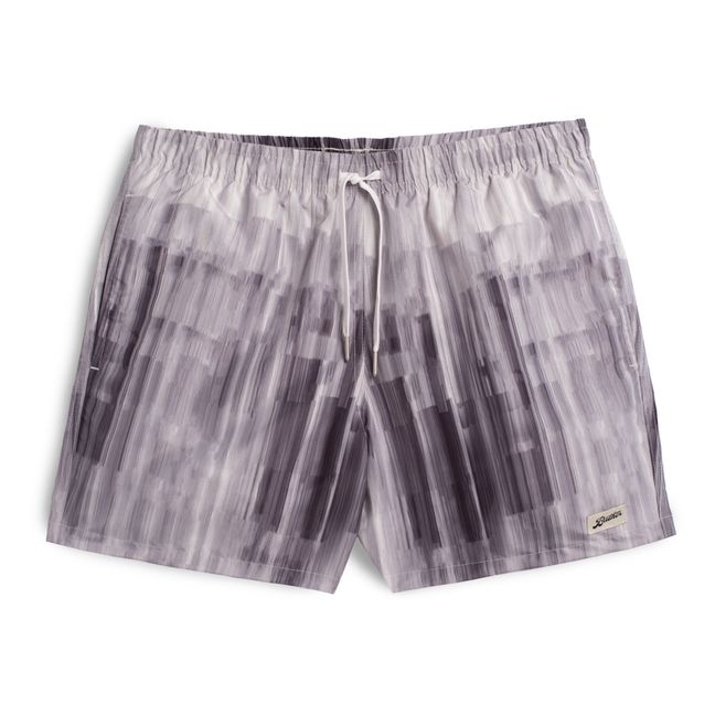 Bañador reciclado Glitch | Gris Plata