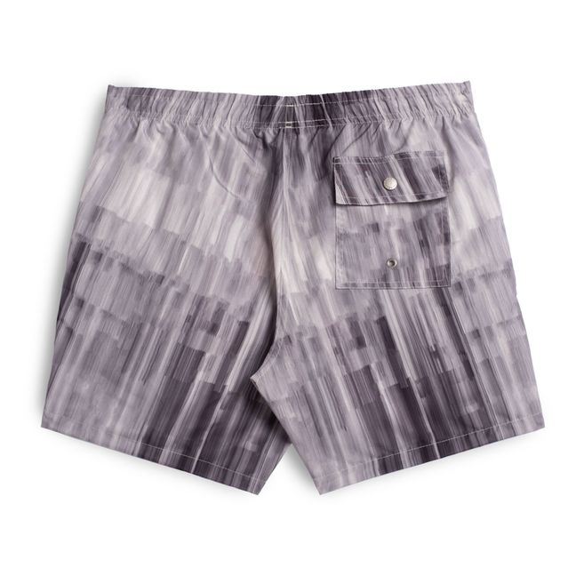 Glitch Recycled Swim Shorts | Silver grey