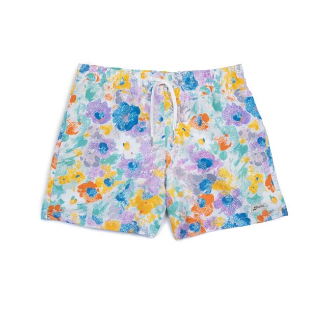 Garden Floral Recycled Swim Shorts | Lilac