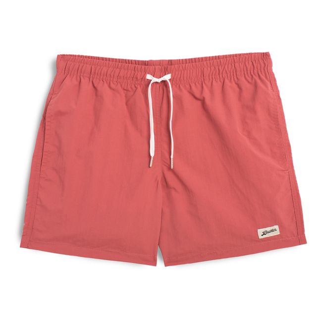 Plain Recycled Swim Shorts | Red