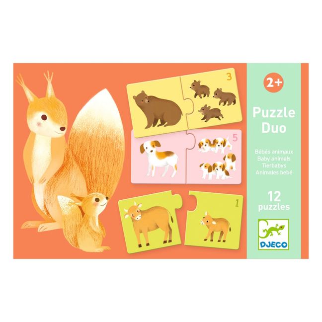 Puzzles duo-trio Bébés Animaux