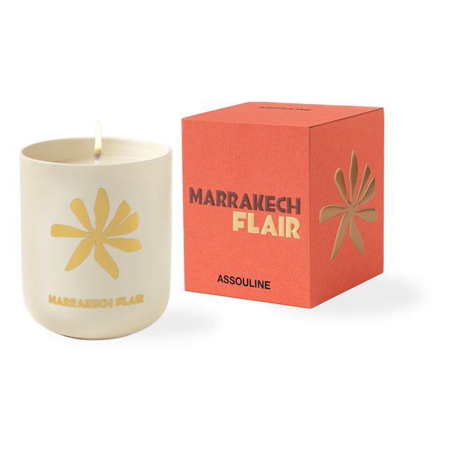 Marrakech Flair Ceramic Candle | Naranja