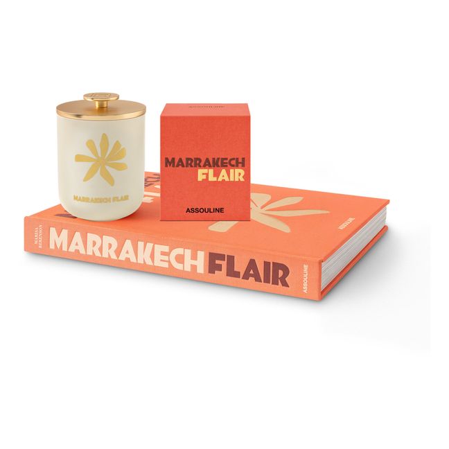 Marrakech Flair Ceramic Candle | Orange