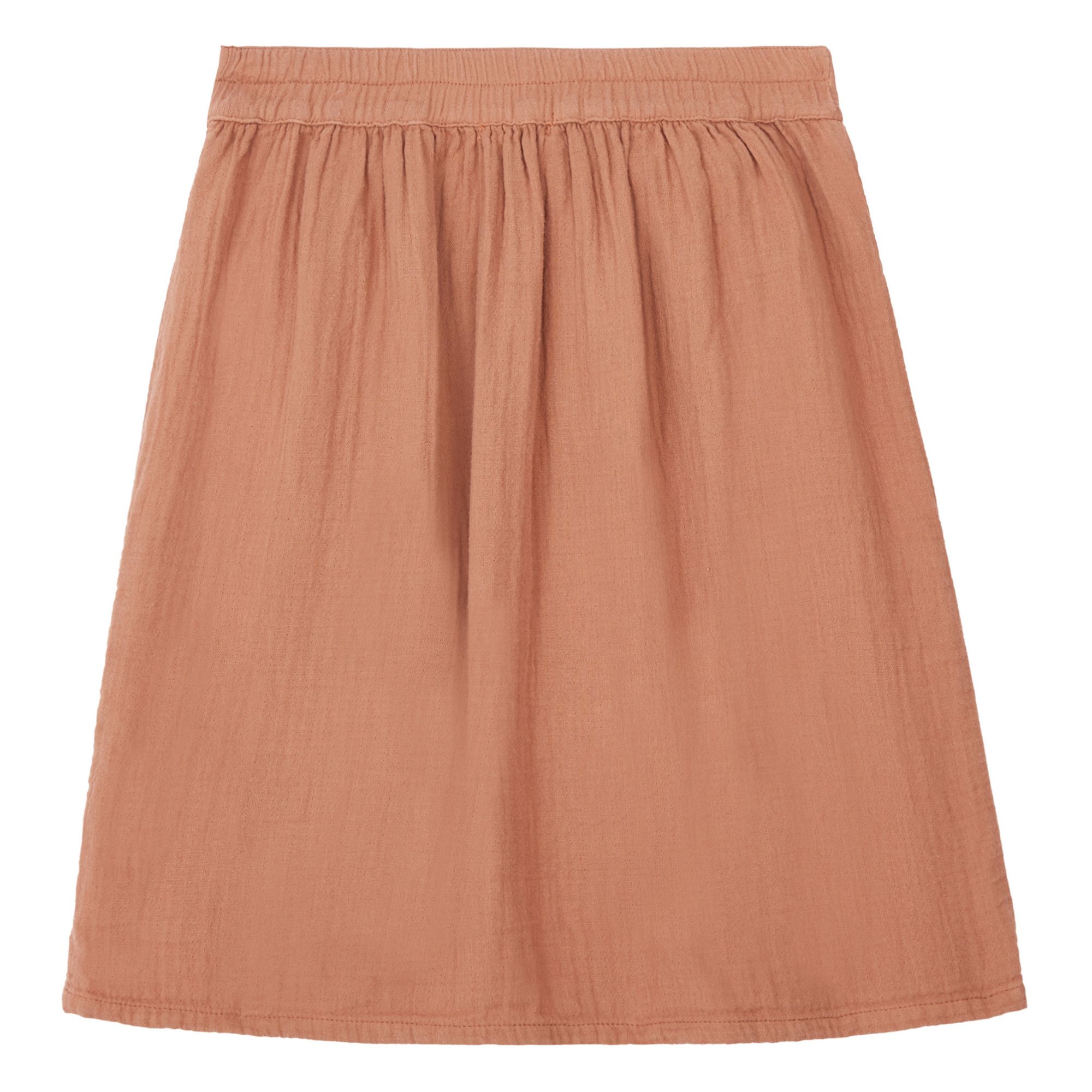 Marlot Paris - Pepita Cotton Gauze Midi Skirt - Dusty Pink | Smallable