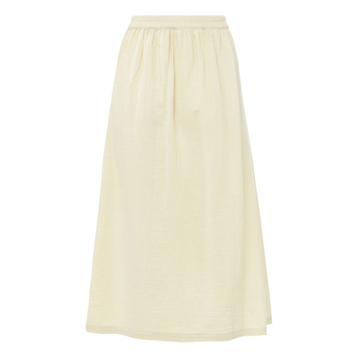 Minette Cotton Gauze Midi Skirt - Women’s Collection | Ecru- Immagine del prodotto n°4