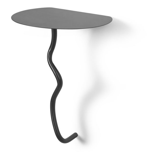 Table de nuit murale Curvature | Schwarz