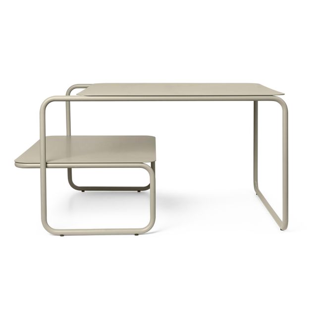 Outdoor-Couchtisch Level | Blanc/Écru