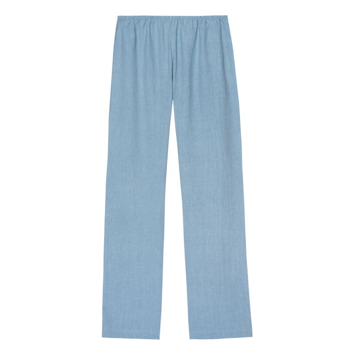 Donni Elastic Linen Pants Light blue Smallable