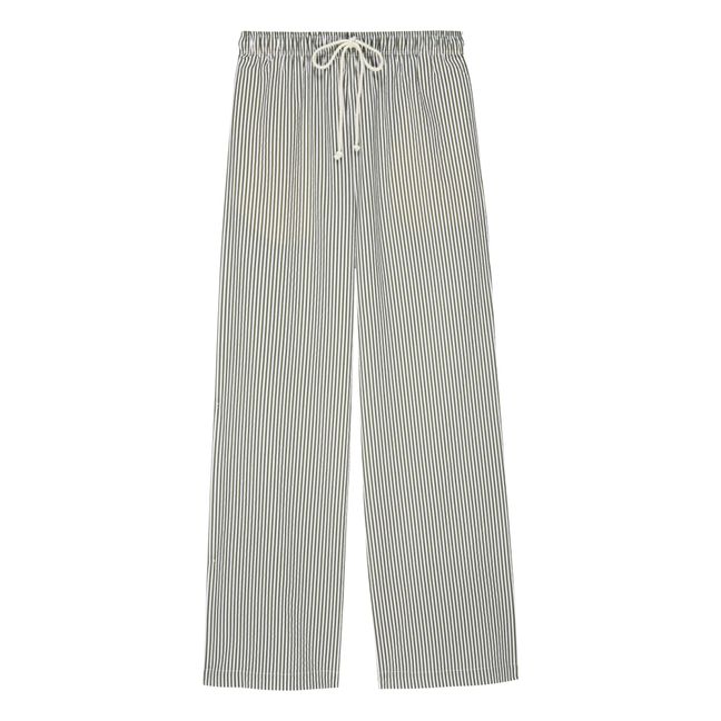 Pop Striped Pants | Verde militare