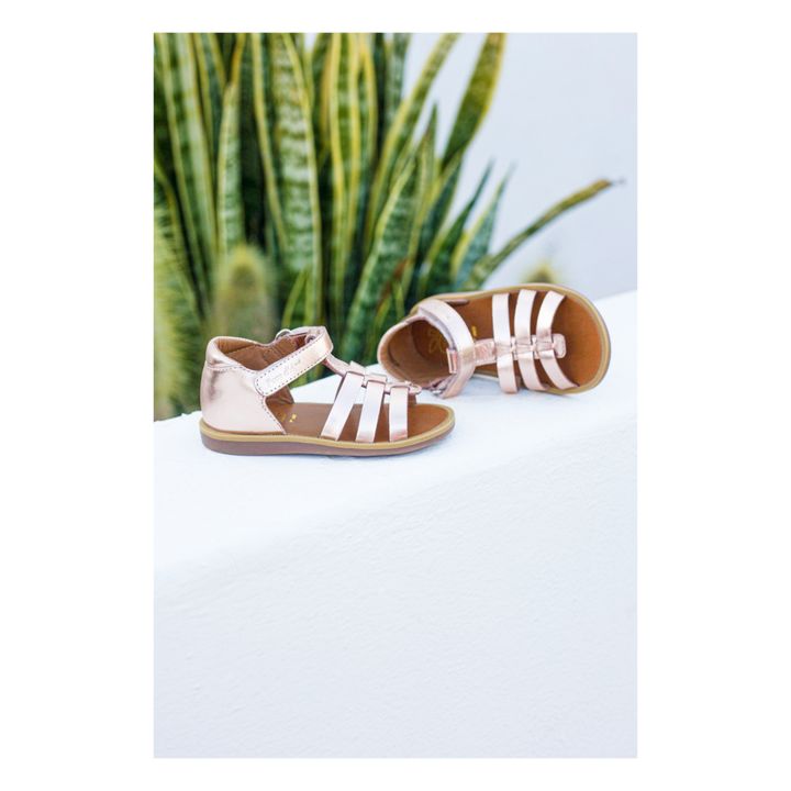 Poppy Strap Sandals | Oro rosado- Imagen del producto n°1