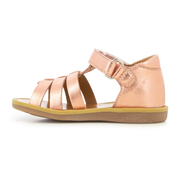 Poppy Strap Sandals | Oro rosado- Imagen del producto n°4