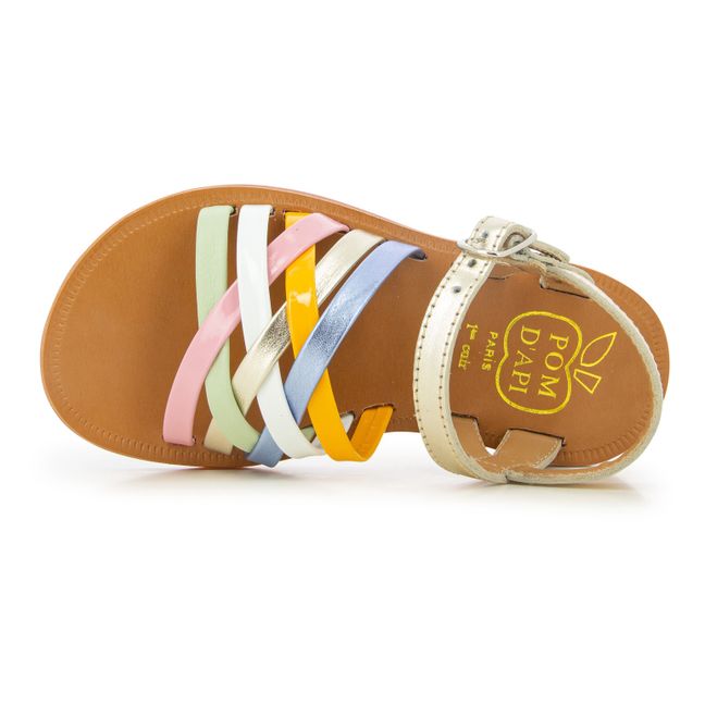 Sandalen Plagette Lux | Gold