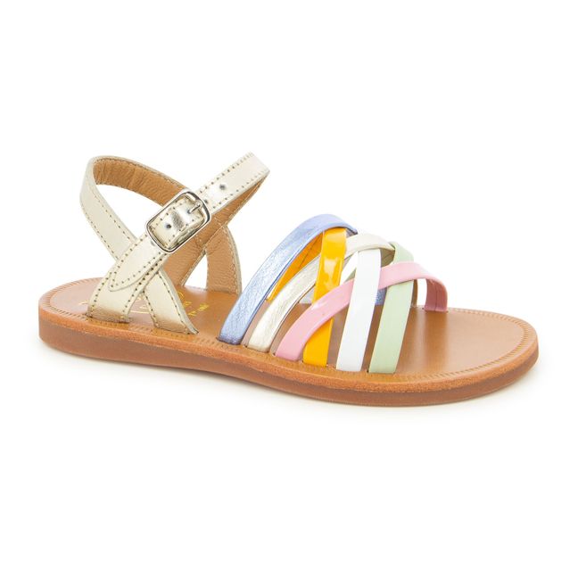 Sandalen Plagette Lux | Gold
