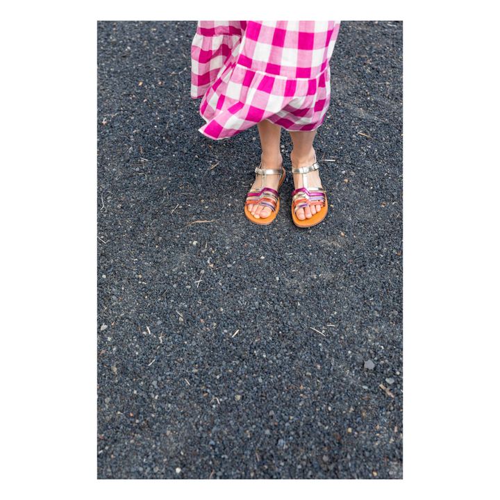 New Salome Plagette Sandals | Dorado- Imagen del producto n°1