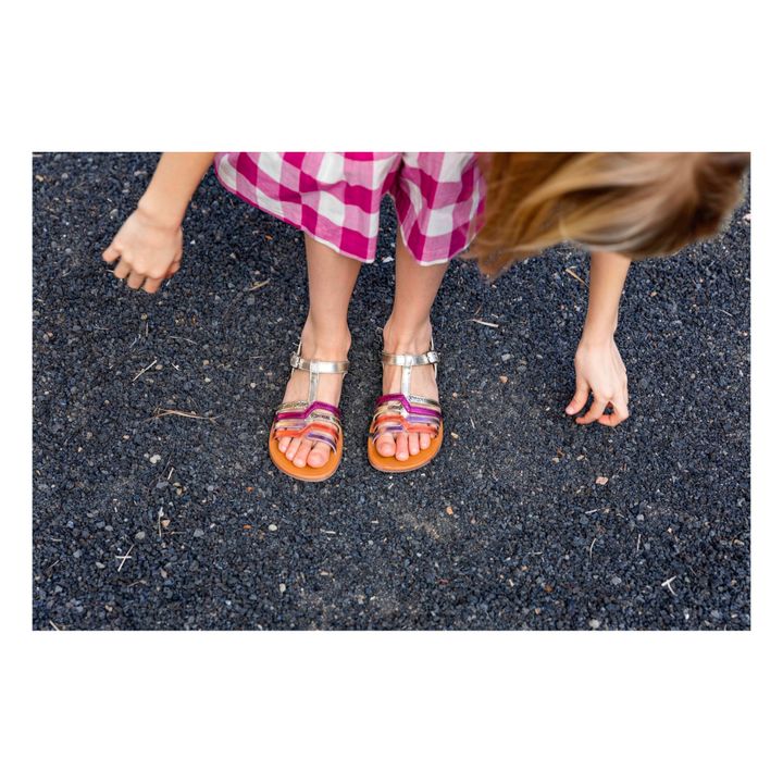New Salome Plagette Sandals | Dorado- Imagen del producto n°3