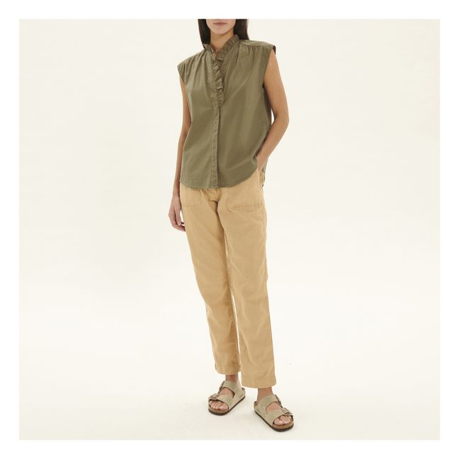 Callisto Blouse | Verde Kaki