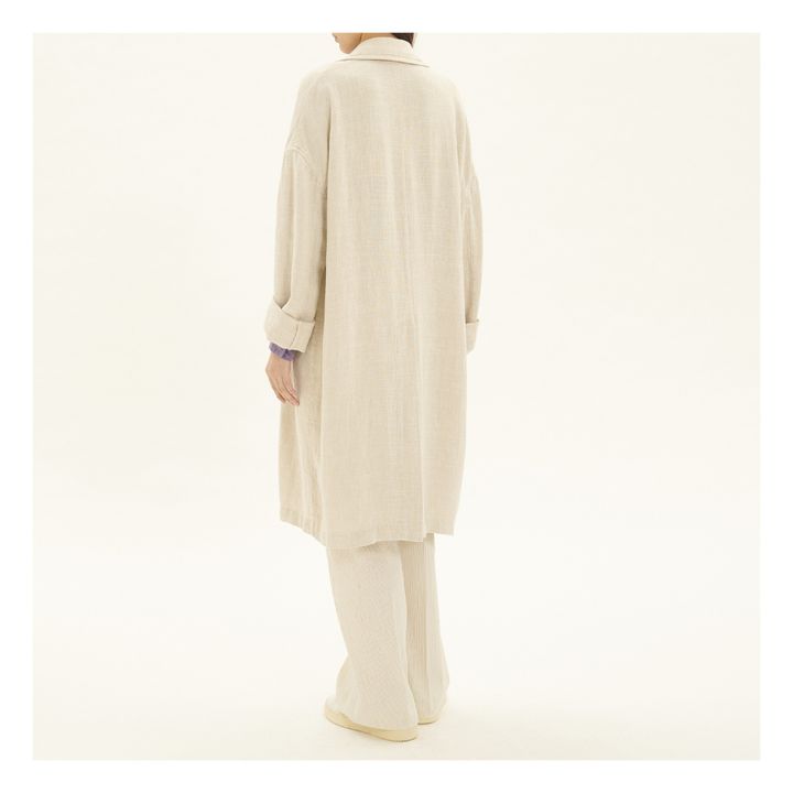 Loose-fit Coat | Ecru- Immagine del prodotto n°2