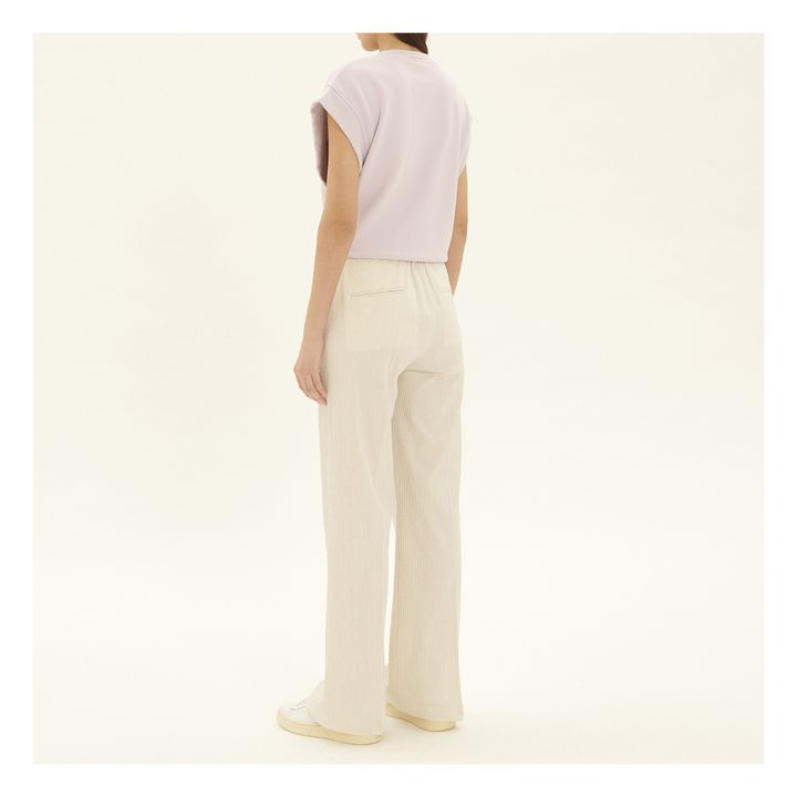 Striped Straight Leg Pants | Blanco- Imagen del producto n°2