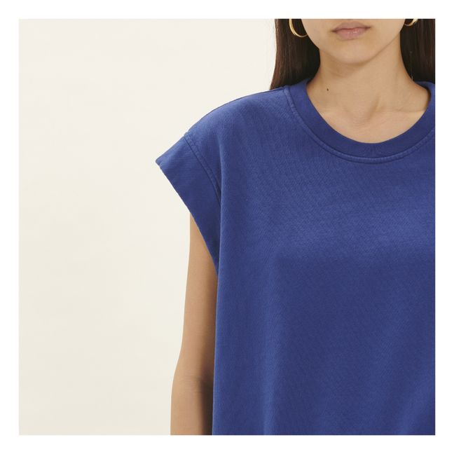 Top Coton Molleton | Bleu