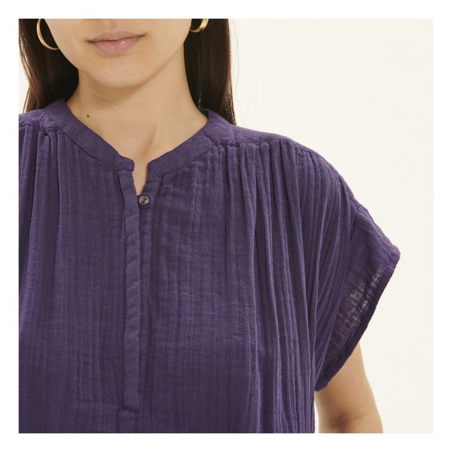 Simone Cotton Gauze Top | Violeta