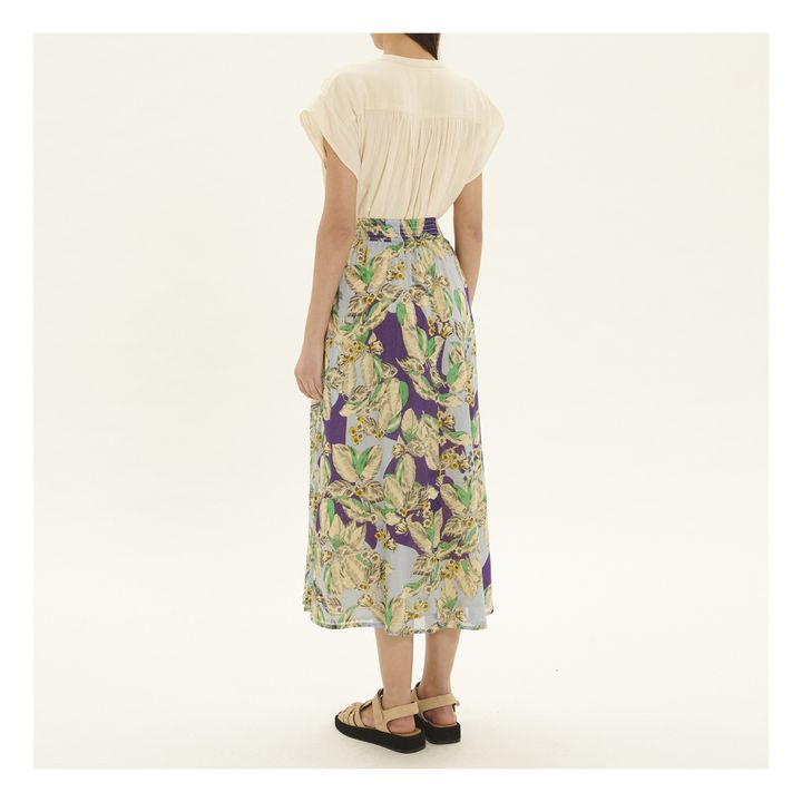 Claude Floral Skirt | Viola- Immagine del prodotto n°2