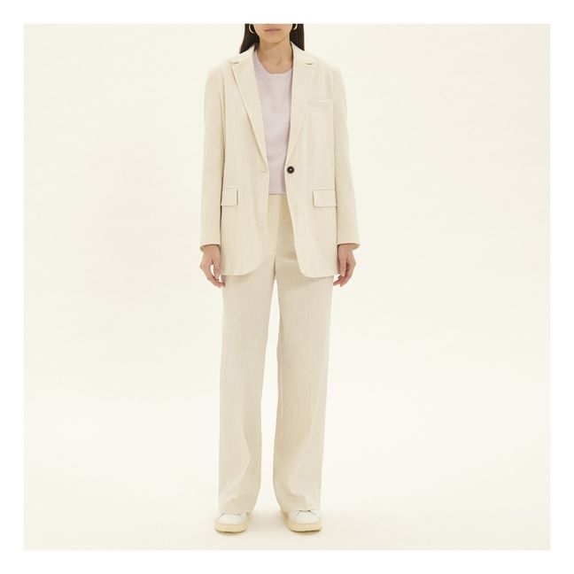 Striped Jacket | Blanco