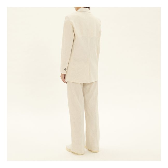 Striped Jacket | Blanco