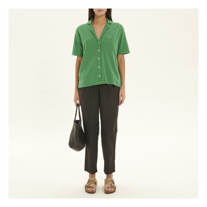 Camicia, modello: Toson, in spugna | Verde- Immagine del prodotto n°1