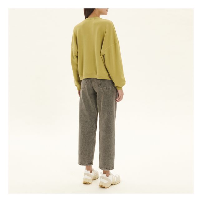 Hapylife Sweater | Verde Kaki chiné