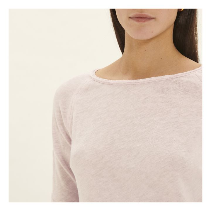 Sonoma Long Sleeve Boat Neck T-Shirt | Rosa confetto- Immagine del prodotto n°3