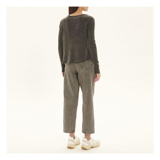 Sonoma Long Sleeve Boat Neck T-Shirt | Nero