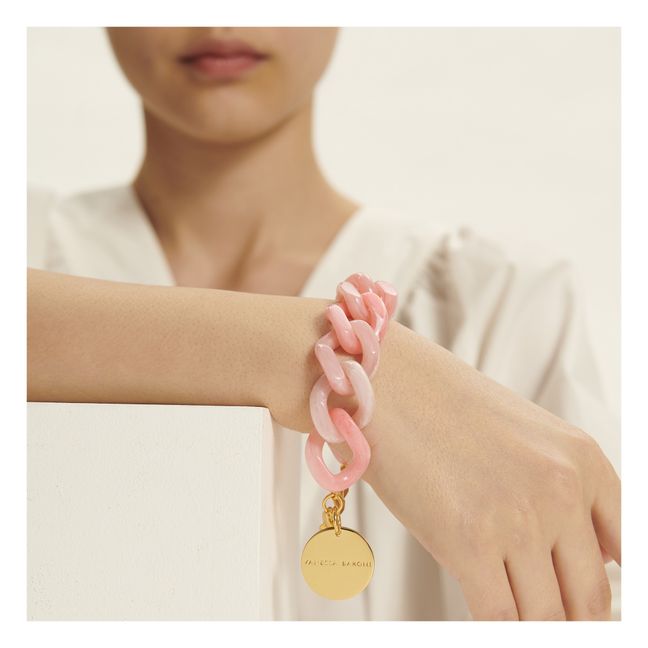 Bracelet Flat Chain Neon Marbre | Rose