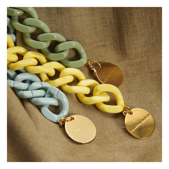 Flat Chain Bracelet | Azzurro- Immagine del prodotto n°2